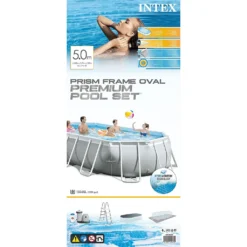 INTEX 26796GN Prism Frame Oval Pool 503 X 274 X 122 Cm -Grünwelt Exporteren Garten-Winkel f41799cd9f17027e99335a9f57966fcc