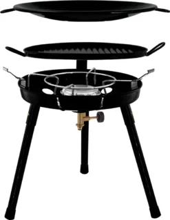 Gas Bullet Grillmaster Gasgrill Mit Wok Und Grillpfanne