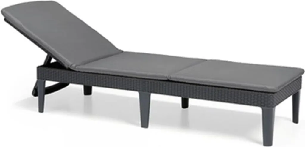 Allibert Sunlounger Liege Jaipur Inkl. Auflage, Farbe Graphit/Grau 18 Allibert Sunlounger Liege Jaipur Inkl. Auflage, Farbe Graphit/Grau – Bild 18