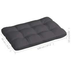 VidaXL Palettensofa-Kissen Anthrazit 120x80x10 Cm 9 VidaXL Palettensofa-Kissen Anthrazit 120x80x10 Cm -Grünwelt Exporteren Garten-Winkel f4ba8611b24ad3452bc5456636568eed