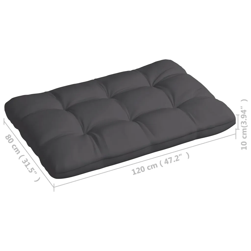 VidaXL Palettensofa-Kissen Anthrazit 120x80x10 Cm 5 VidaXL Palettensofa-Kissen Anthrazit 120x80x10 Cm – Bild 5