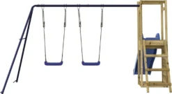 VidaXL Spielturm Rutsche Schaukeln Kletterwand Imprägniertes Holz -Grünwelt Exporteren Garten-Winkel f55b7398cc30efa40d5e88d730657a78