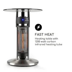 Primal Heat 65 Bistrotisch Karbon-IR-Heizelement 1200W LED 65cm Glas -Grünwelt Exporteren Garten-Winkel f589f1f3bfd7a34027b522829ee5efd6