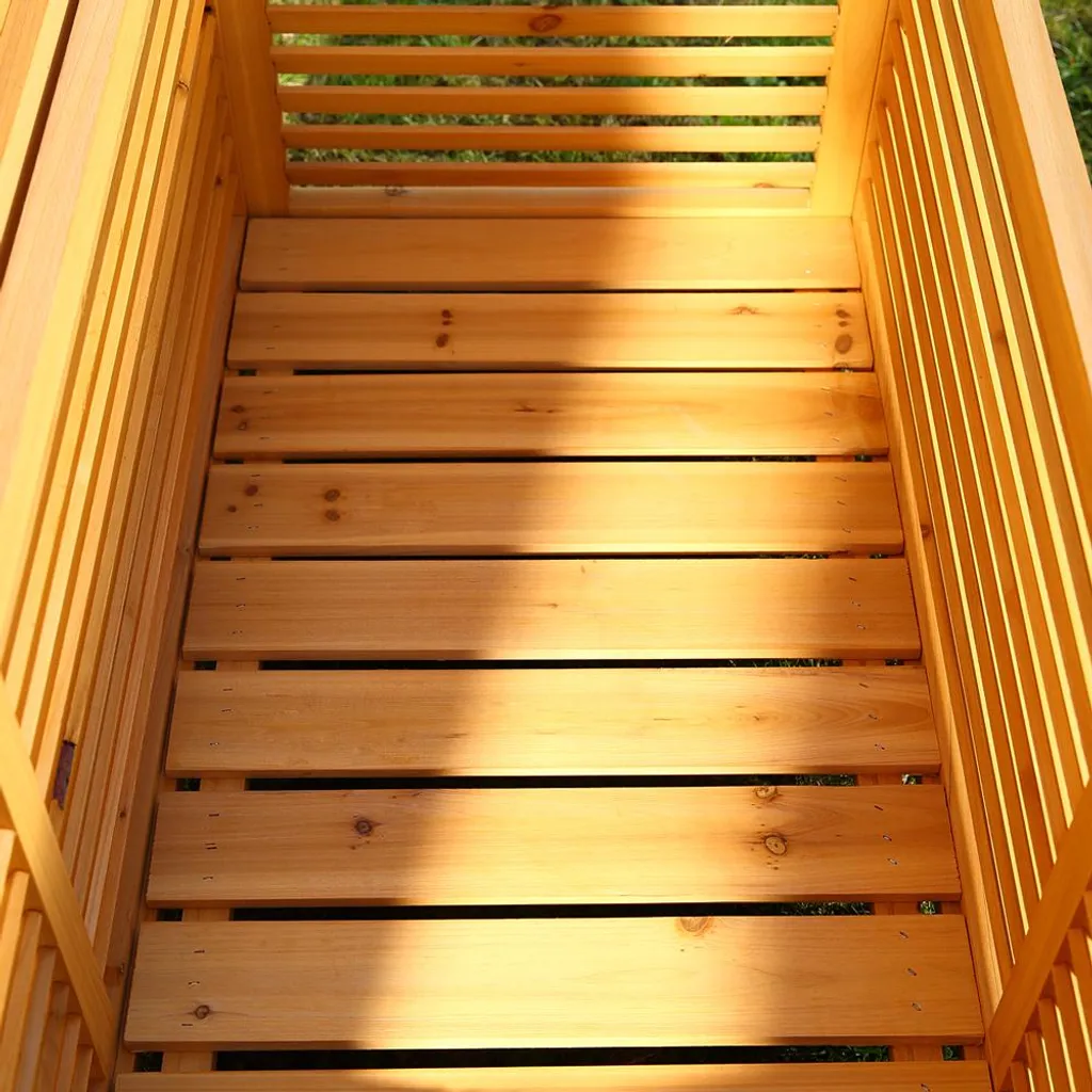 Mucola 140CM Holz Auflagenbox Kissenbox Gartenbox Gartentruhe Auflagen Truhe Holztruhe 7 Mucola 140CM Holz Auflagenbox Kissenbox Gartenbox Gartentruhe Auflagen Truhe Holztruhe – Bild 7