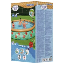 Bestway Fast Set™ Pool-Set Mit Filterpumpe "Paradise Palms", Rund, 457x84cm, 57416 36 Bestway Fast Set™ Pool-Set Mit Filterpumpe "Paradise Palms", Rund, 457x84cm, 57416 -Grünwelt Exporteren Garten-Winkel f76f1afcd237bc33de81e0bfb6971feb