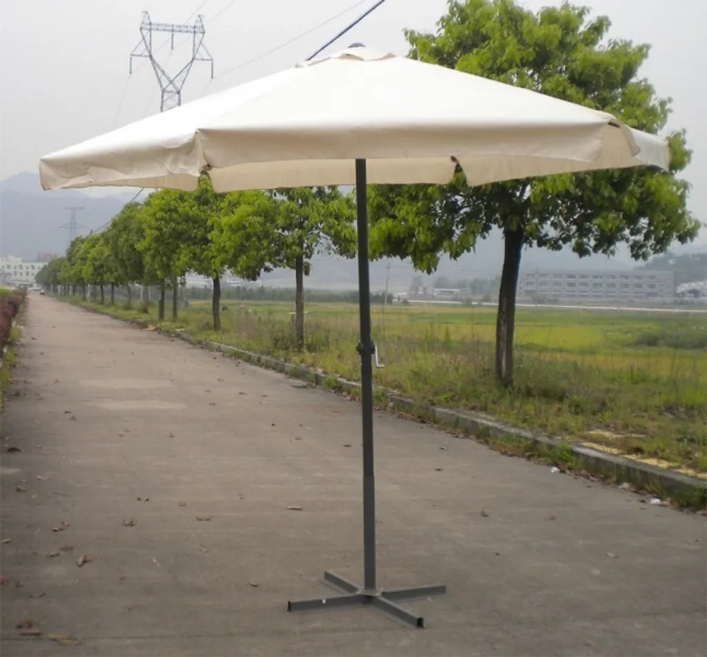 Linder Exclusiv Sonnenschirm, Gartenschirm Ø 300 Cm,mit Kurbel, Beige 2 Linder Exclusiv Sonnenschirm, Gartenschirm Ø 300 Cm,mit Kurbel, Beige – Bild 2