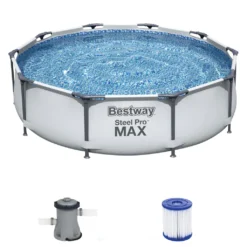Bestway Frame Pool "Steel Pro" Ø 305 X H 76 Cm 32 Bestway Frame Pool "Steel Pro" Ø 305 X H 76 Cm -Grünwelt Exporteren Garten-Winkel f7e7f57f137878076bf0b4acd3be27ab