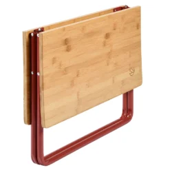 Zusammenklappbarer Beistelltisch Holz, Outdoor Campingtisch Klappbar Für Camping Und Garten, 58 X 38 X 58 Cm, Bambus, Inkl. Tragetasche -Grünwelt Exporteren Garten-Winkel f85181575b83dd4b64be418bc69c9c4c