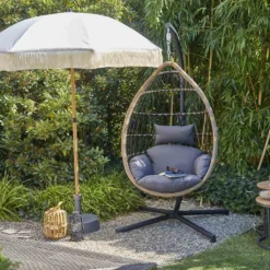 SIENA GARDEN Maui Mittelstockschirm Woodlook/natur Ø 180cm L30525 -Grünwelt Exporteren Garten-Winkel f851c47d4841bfb11cbcbe555f244191