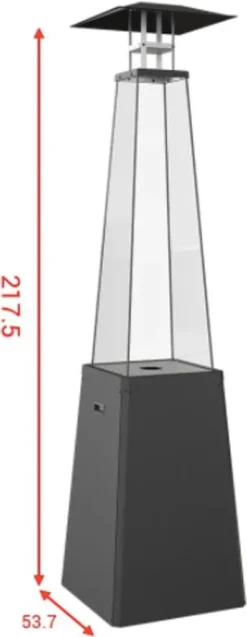 Gasheizstrahler Umbrella BS Stahl Schwarz 12kW Set -Grünwelt Exporteren Garten-Winkel f9f3ccd4eababa2e386cf11ed242d78f