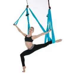 Aerial Yoga Hängematten,Ultra Starke Antigravity Yoga Schaukel,Luft Trapez Kit - Inversionsübungen, Verbesserte Flexibilität & Kernfestigkeit （Blau） -Grünwelt Exporteren Garten-Winkel fa3bac4de90c7e0e22bf5710e9410b5d