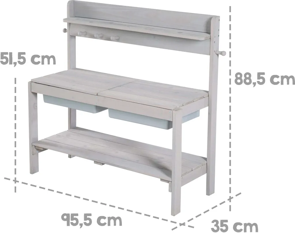 Roba Kinder Outdoor+ Gartenküche 'Fun', Holz, Matschküche Mit Abnehmbarer Abdeckung, Wetterfest 3 Roba Kinder Outdoor+ Gartenküche 'Fun', Holz, Matschküche Mit Abnehmbarer Abdeckung, Wetterfest – Bild 3