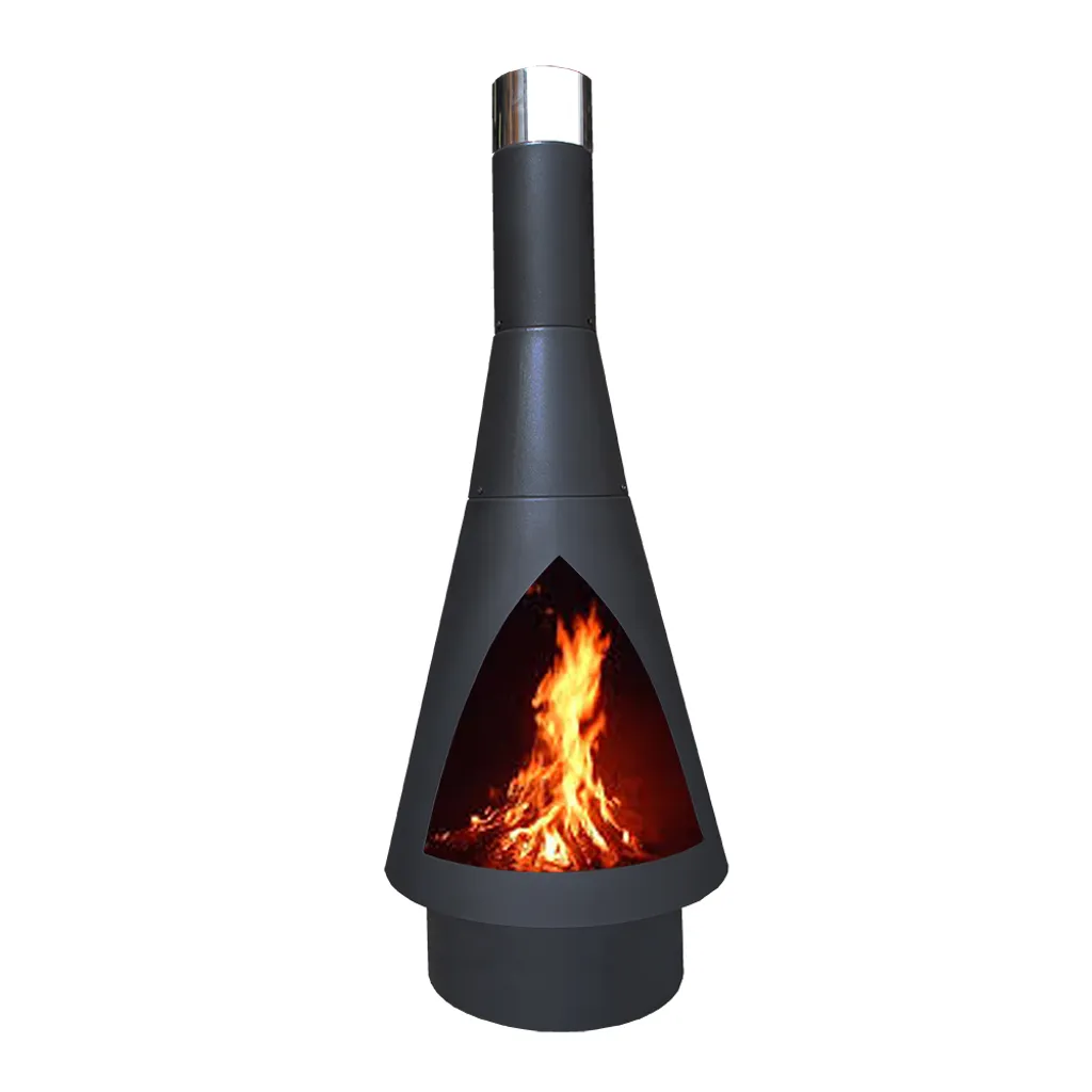 GardenmaxX - Denver Gartenkamin 160 Schwarz - Stahl - Gartenkamin - Terassenofen - Feuerstelle - 56 X 56 X 160 Cm - Schwarz 1 GardenmaxX - Denver Gartenkamin 160 Schwarz - Stahl - Gartenkamin - Terassenofen - Feuerstelle - 56 X 56 X 160 Cm - Schwarz