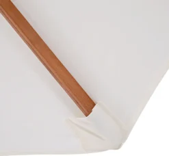 Outsunny Sonnenschirm Holzschirm Gartenschirm Balkonschirm Kurbelschirm, Pappel, Creme, Φ2.7x2.5m (Modell1) -Grünwelt Exporteren Garten-Winkel fbcc435231272c0f4386a2dde443e15b