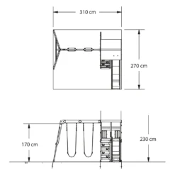 Backyard Discovery Spielturm Aurora Aus Holz | XXL Spielhaus Für Kinder Mit Rutsche, Schaukeln Und Kletterleiter | Stelzenhaus Für Den Garten -Grünwelt Exporteren Garten-Winkel fc35bbc1fddb0b5991f3656bddafb619