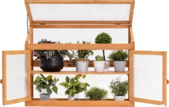 MCombo 2 Etage Höhenverstellbares Anlehngewächshaus Treibhaus Pflanzenhaus Holz 0160 -Grünwelt Exporteren Garten-Winkel fcafe14d26a3c8fe05f7a076dfe309ff