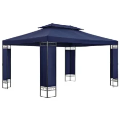 Juskys Pavillon Capri 3x4m Mit Doppeldach - Wasserabweisend & Stabil - Garten Feiern & Feste - Partyzelt Gartenpavillon Gartenzelt Outdoor Blau -Grünwelt Exporteren Garten-Winkel fcfd38cdfe4ddd75e442af4764c96fa0
