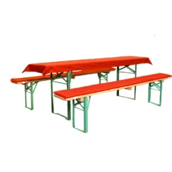 JEMIDI Bierbankauflagen Set 3-teilig - 90x240cm - Sitzkissen Und Tischdecke Für 70er Bierzeltgarnitur - Bierbank Auflagen Set - Rot -Grünwelt Exporteren Garten-Winkel fd9bcdf20d9c7f4edb0ea57cff8b6a62