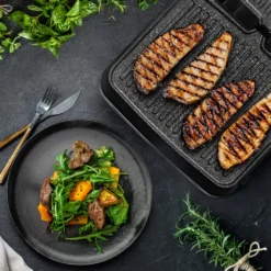 ZEEGMA Elektrischer Kontaktgrill Und Sandwichtoaster 2100W | Herausnehmbare Heizplatten, 2in1, 180 ° Klappbar, ILAG-Antihaftbeschichtung, Tropfschale, Akustische Benachrichtigungen, Timer, Die Möglichkeit Vom Waschen In Der Spülmaschine -Grünwelt Exporteren Garten-Winkel fddecf28b907c717d401851d9c398820