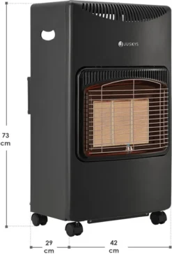 Juskys Keramik Gasheizung GS42US 4200 Watt Mit 3 Heizstufen, Druckregler & Schlauch - Mobil, Effizient & Energiesparend - Gasheizer Gasheizofen Gasheizgerät Heizstrahler -Grünwelt Exporteren Garten-Winkel fee07bf8cae65fa623f5d1640fbf30f4