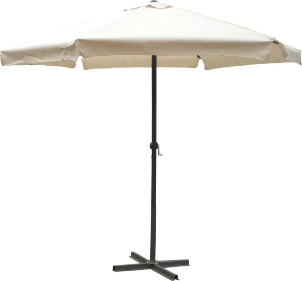 Linder Exclusiv Sonnenschirm, Gartenschirm Ø 300 Cm,mit Kurbel, Beige 1 Linder Exclusiv Sonnenschirm, Gartenschirm Ø 300 Cm,mit Kurbel, Beige