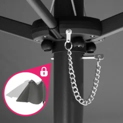 Tectake Sonnenschirm Silia 460x270cm Mit 3 Winddächern - Grau -Grünwelt Exporteren Garten-Winkel ff5e958ded7482e0b00475e4dfd512ac